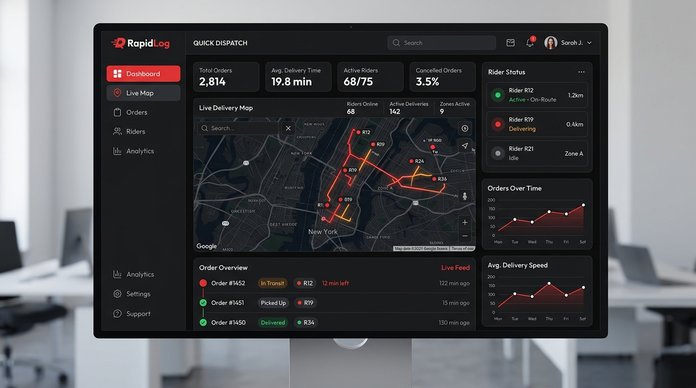 RapidLog — QuickCommerce Dispatch & Fleet Routing Core